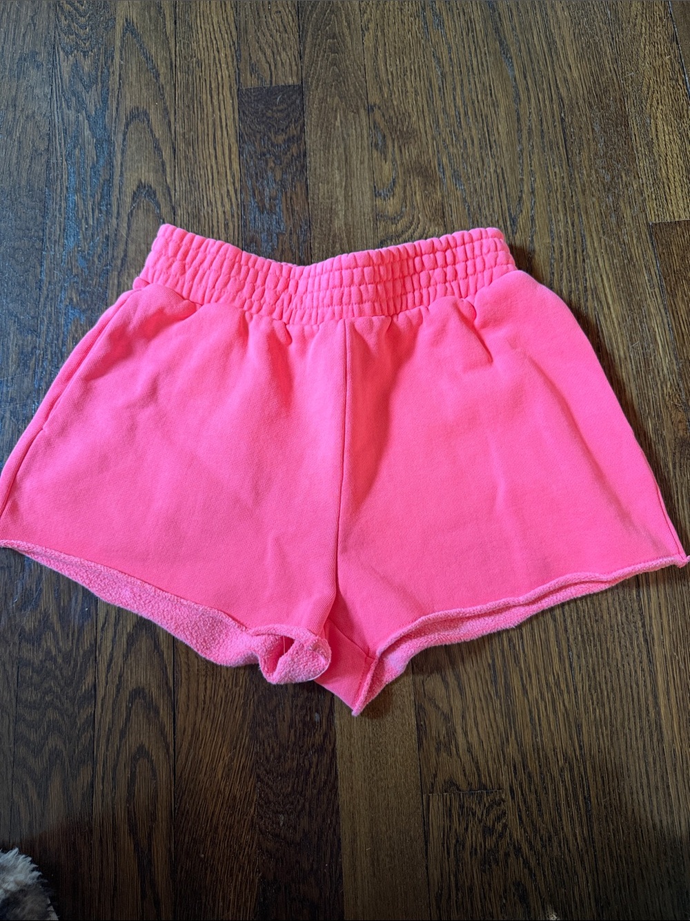 Katie J NyC  Pink Elastic Waist cotton  Shorts
